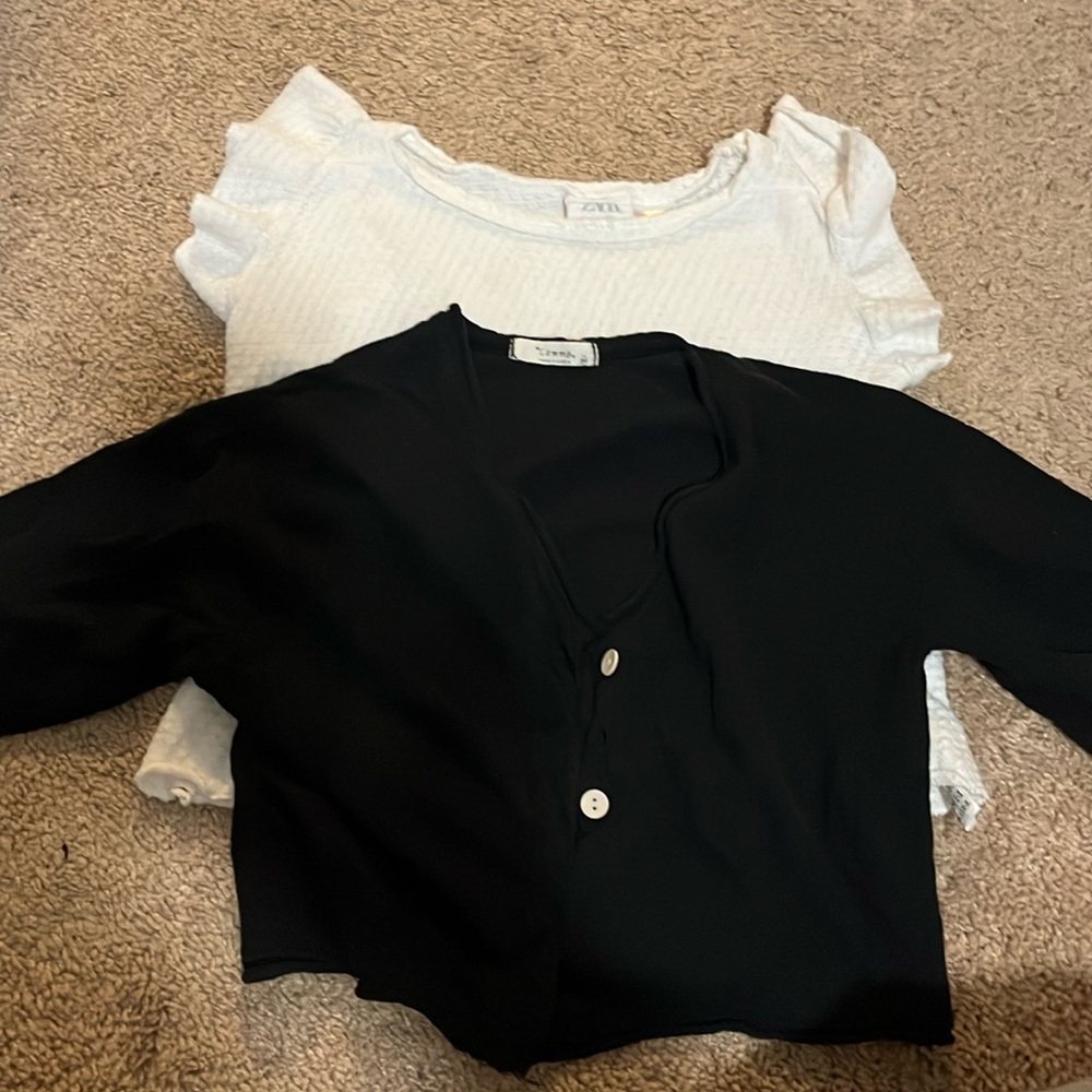 Zara t shirts and summer cardigan sets